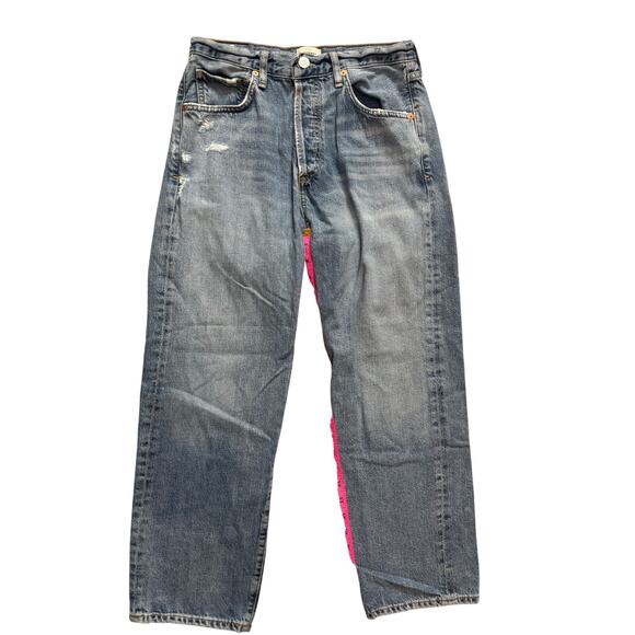 Citizens Of Humanity Emery Crop Denim Jeans Size 26 Button Fly Medium Wash - Picture 5 of 7